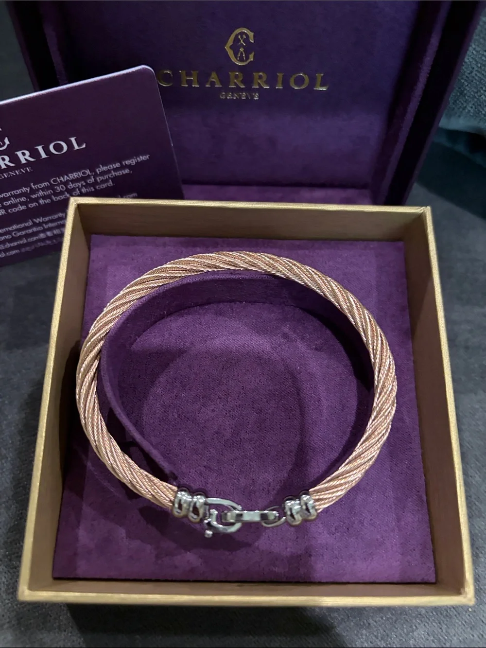 Charriol Cable Ibiza Bangle-Mens